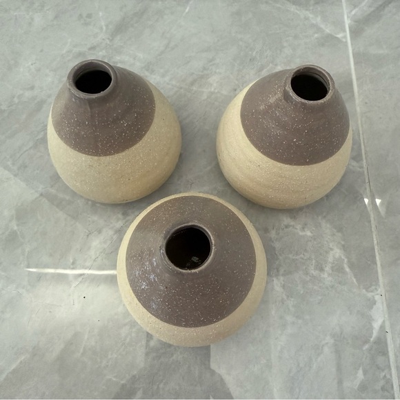 At Home Small Decorative Ceramic Painted Set Of Pots - Picture 2 of 11